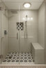 Create a sense of more space in a small bathroom