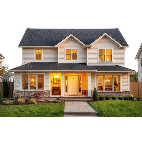 A seamless home addition extending a living space with matching roofline and windows